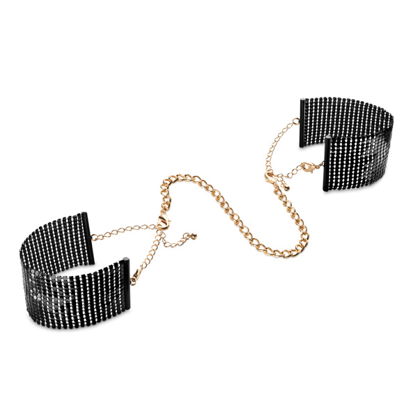 Bijoux Indiscrets - Desir Metallique Cuffs Black Sekso antrankiai porai