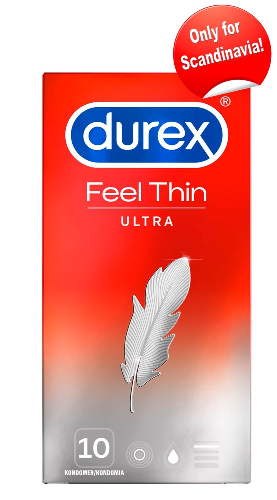 Durex Feel Ultra Thin 10 ploni prezervatyvai