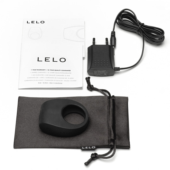 Lelo - Tor 2 Black Pakraunamas vibruojantis penio žiedas &ndash; nuotrauka 4