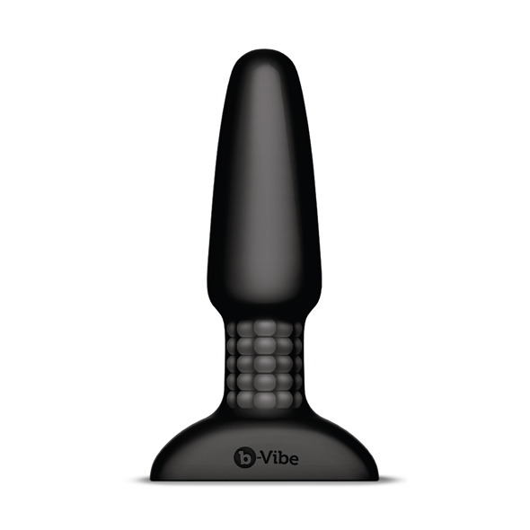 B-Vibe - Rimming Remote Control Plug 2 Black Analinis kai&scaron;tis &ndash; nuotrauka 4
