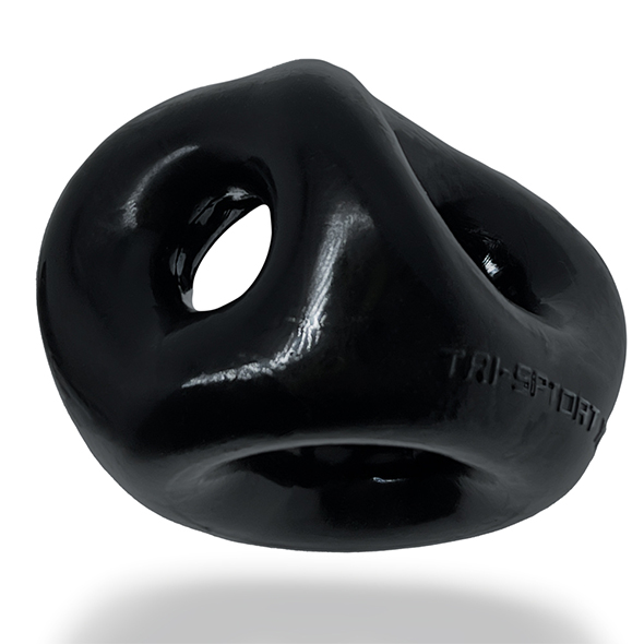 Oxballs - Tri-Sport xl Thicker 3-Ring Sling Black Penio žiedas - užveržėjas
