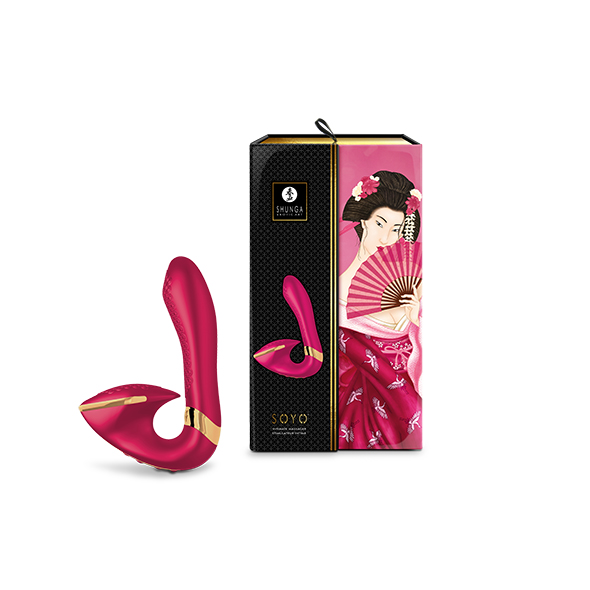 Shunga - Soyo Intimate Massager Raspberry išskirtinio dizaino vibratorius