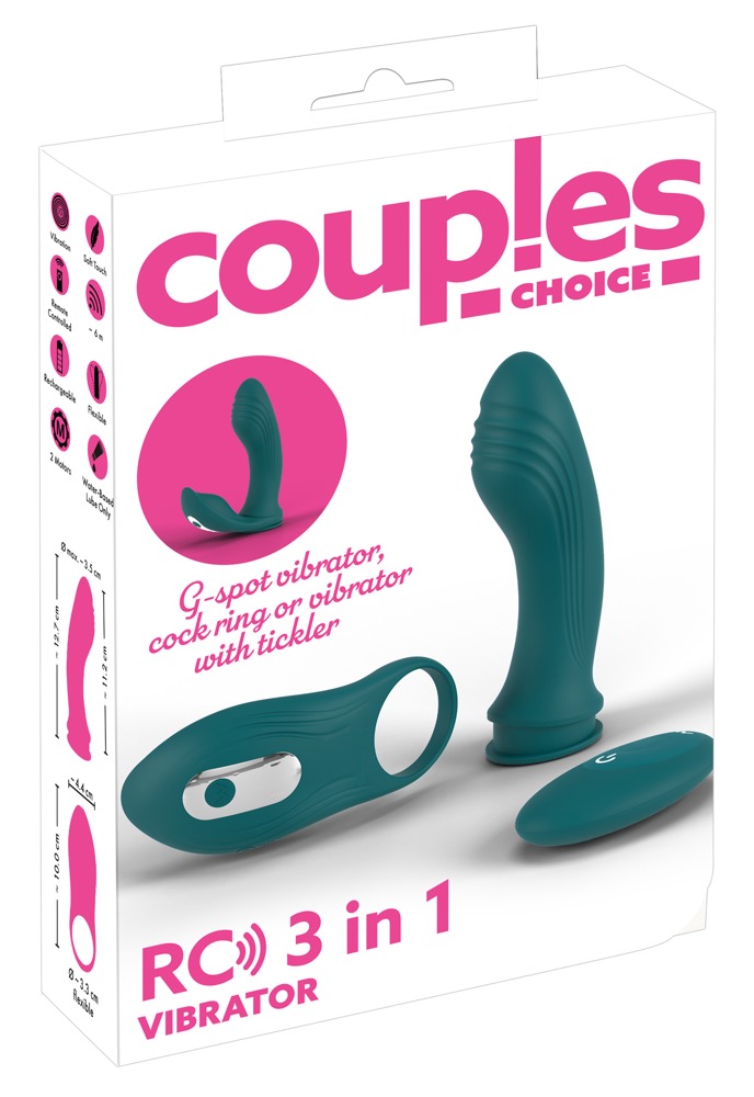 Couples Choice rc  3in1 Vibrat vibratorius poroms