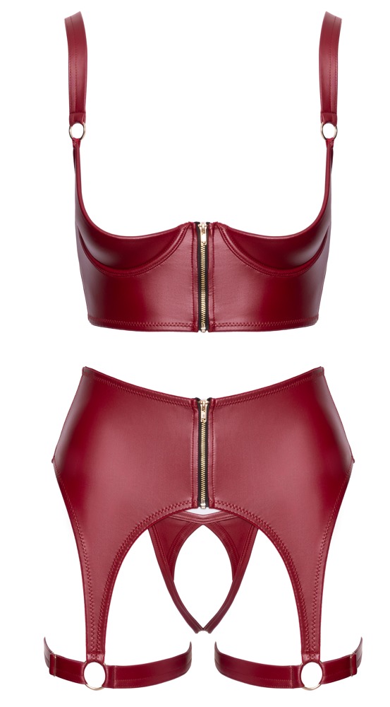 Cottelli lingerie Shelf Bra Set red 80B/M Seksuali liemenėlė &ndash; nuotrauka 7