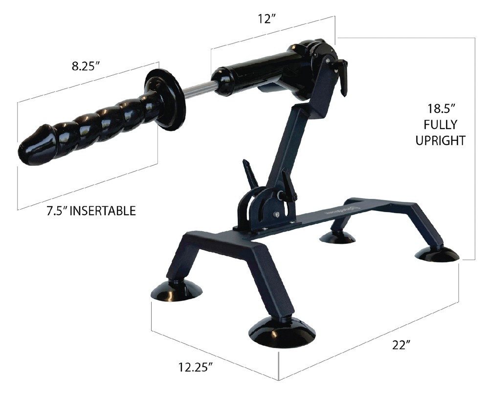 Fetish Fantasy Series ffs Body Dock Sex Machine Blac Sekso žaislas &ndash; nuotrauka 11