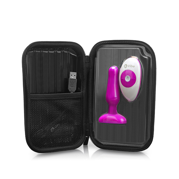 B-Vibe - Novice Remote Control Plug Fuchsia Analinis kai&scaron;tis &ndash; nuotrauka 7