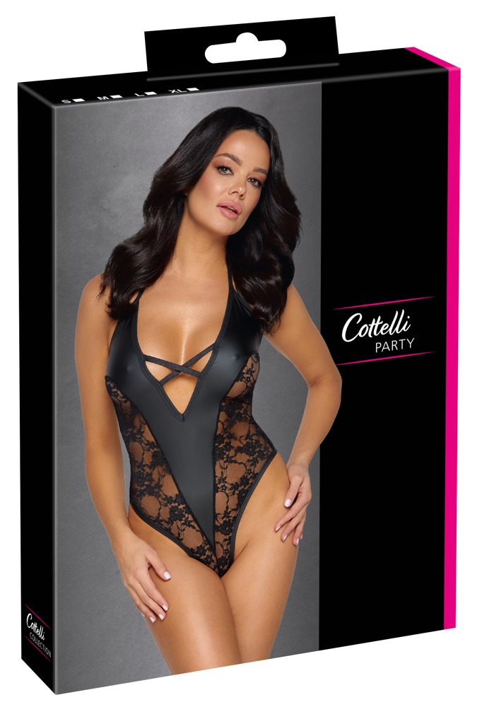 Cottelli party Body with lace S glaustinukė
