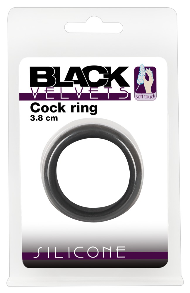 Black Velvets Cock Ring 3.8 cm Penio žiedas - užveržėjas