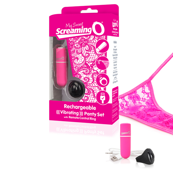 The Screaming O - Charged Remote Control Panty Vibe Pink vibruojančios kelnaitės