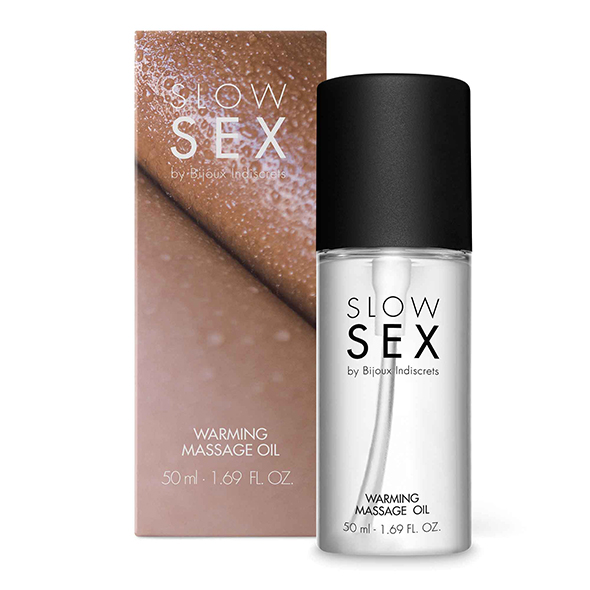 Bijoux Indiscrets - Slow Sex Warming Massage Oil masažo aliejus
