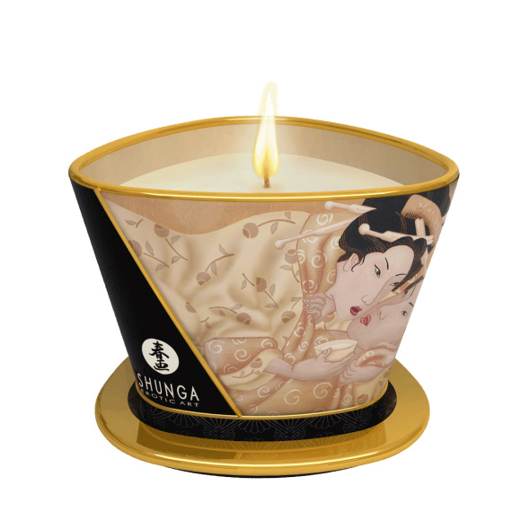 Shunga - Massage Candle Vanilla Fetish 170 ml masažo žvakė