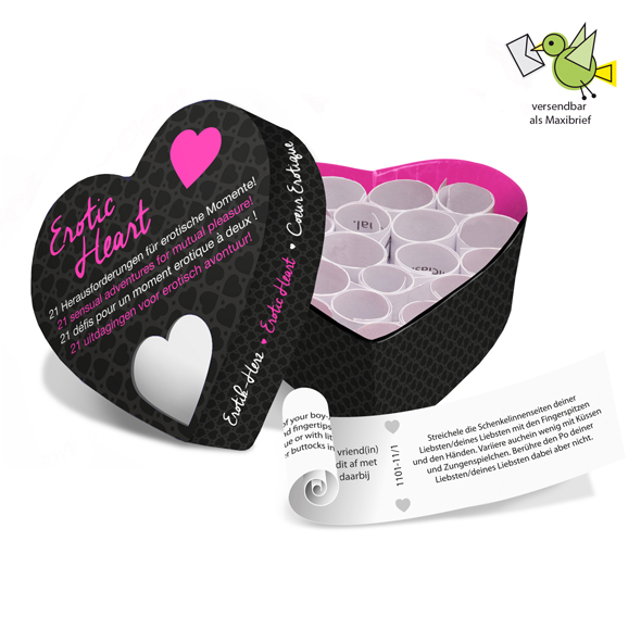 Tease & Please Erotic Heart Mini (NL-DE-EN-FR) Erotinis stalo žaidimas &ndash; nuotrauka 2