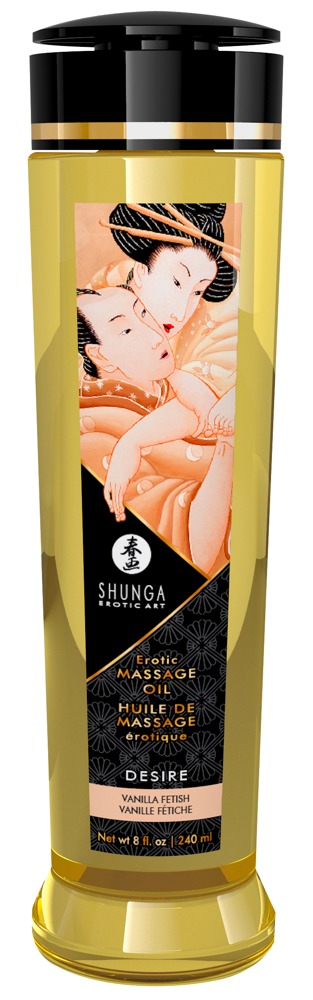 Shunga Oil Desire/Vanilla 240 masažo aliejus &ndash; nuotrauka 2