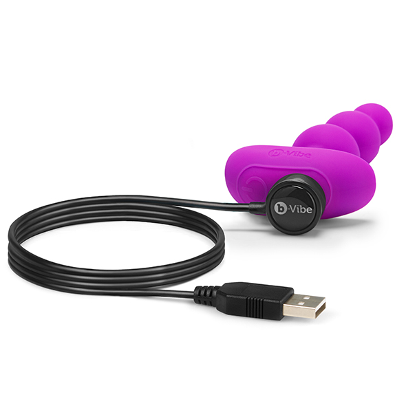 B-Vibe - Triplet Anal Beads Fuchsia Analinis kamuoliukas - rutuliukas &ndash; nuotrauka 5