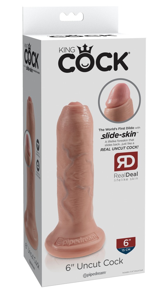 King Cock 6in. Uncut - Flesh realistiškas dildo