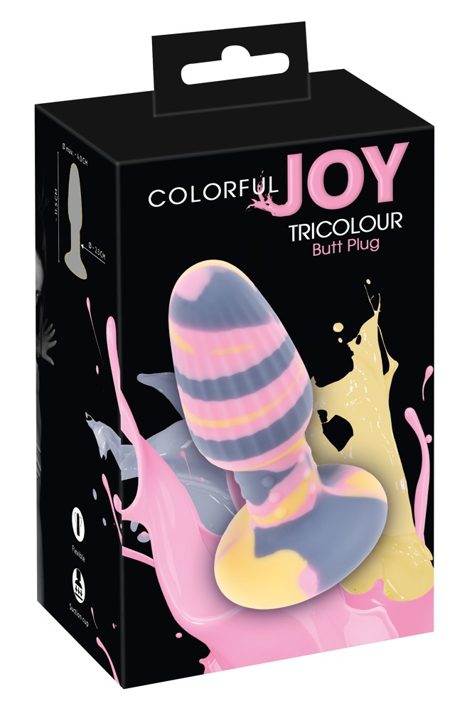 You2Toys Colorful Joy Tricolour Butt Pl Analinis kaištis