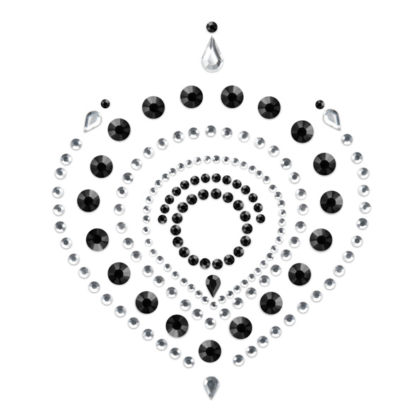 Bijoux Indiscrets - Flamboyant Black & Silver spenelių lipdukai &ndash; nuotrauka 2