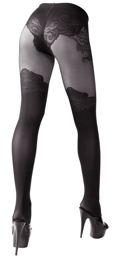 Cottelli legwear Crotchless Tights 4 Prisegamos kojinės &ndash; nuotrauka 4