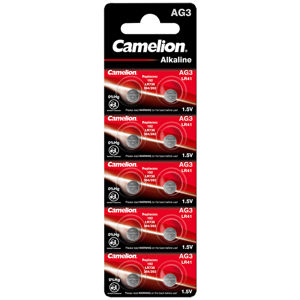 Camelion Button Cell LR41 10 pcs elementai