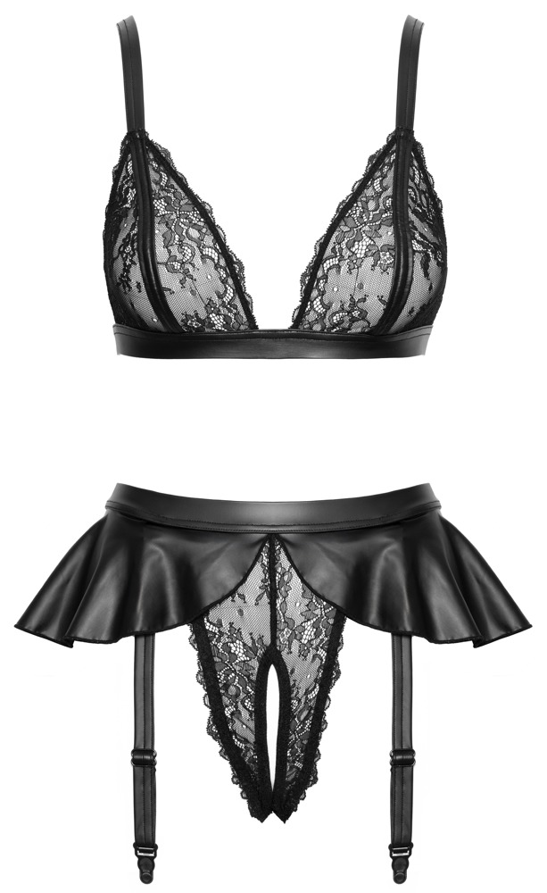 Cottelli lingerie Bra Suspender Set L Seksuali liemenėlė &ndash; nuotrauka 6