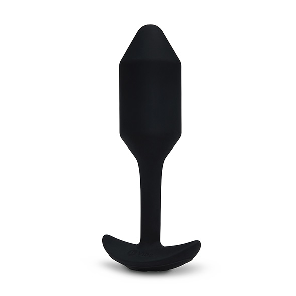 B-Vibe - Vibrating Snug Plug 2 (M) Black Analinis kai&scaron;tis &ndash; nuotrauka 2