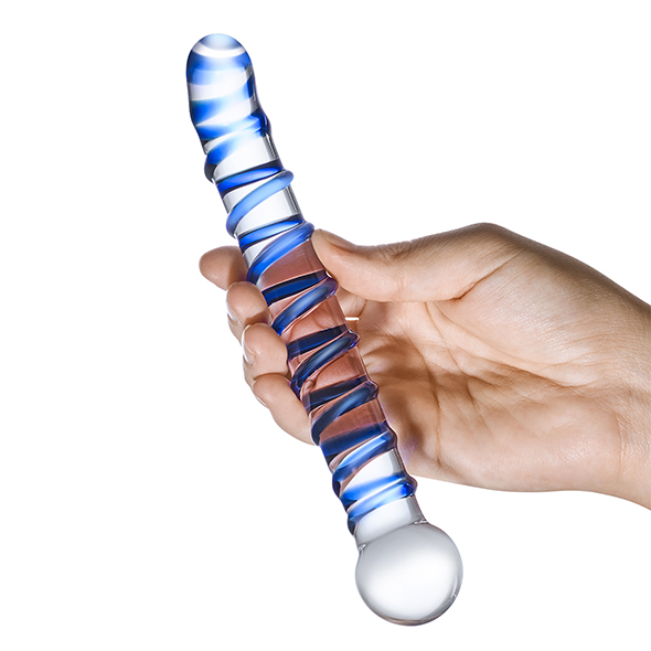 Glas - Mr. Swirly G-Spot Glass Dildo   stiklinis dildo &ndash; nuotrauka 4