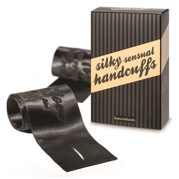 Bijoux Indiscrets - Silky Sensual Handcuffs Black Sekso antrankiai porai