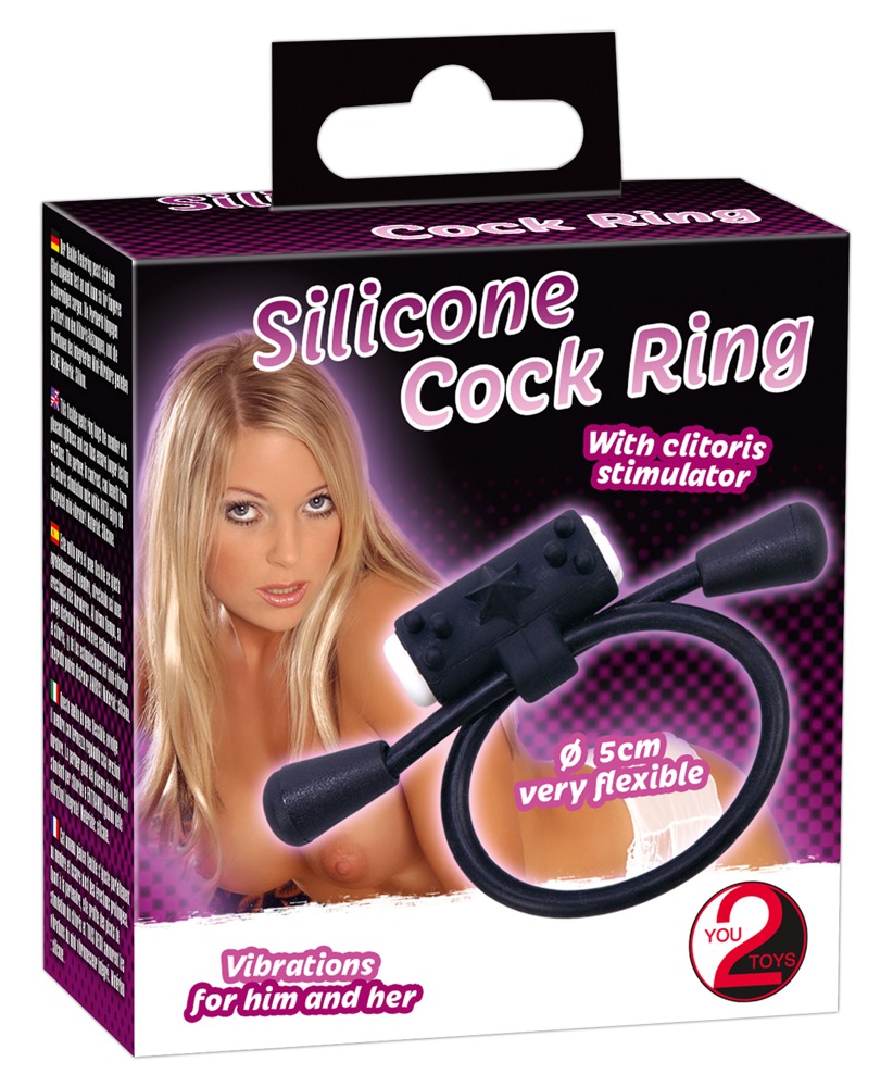 You2Toys Cock Ring with Vibration vibruojantis penio žiedas su elementais