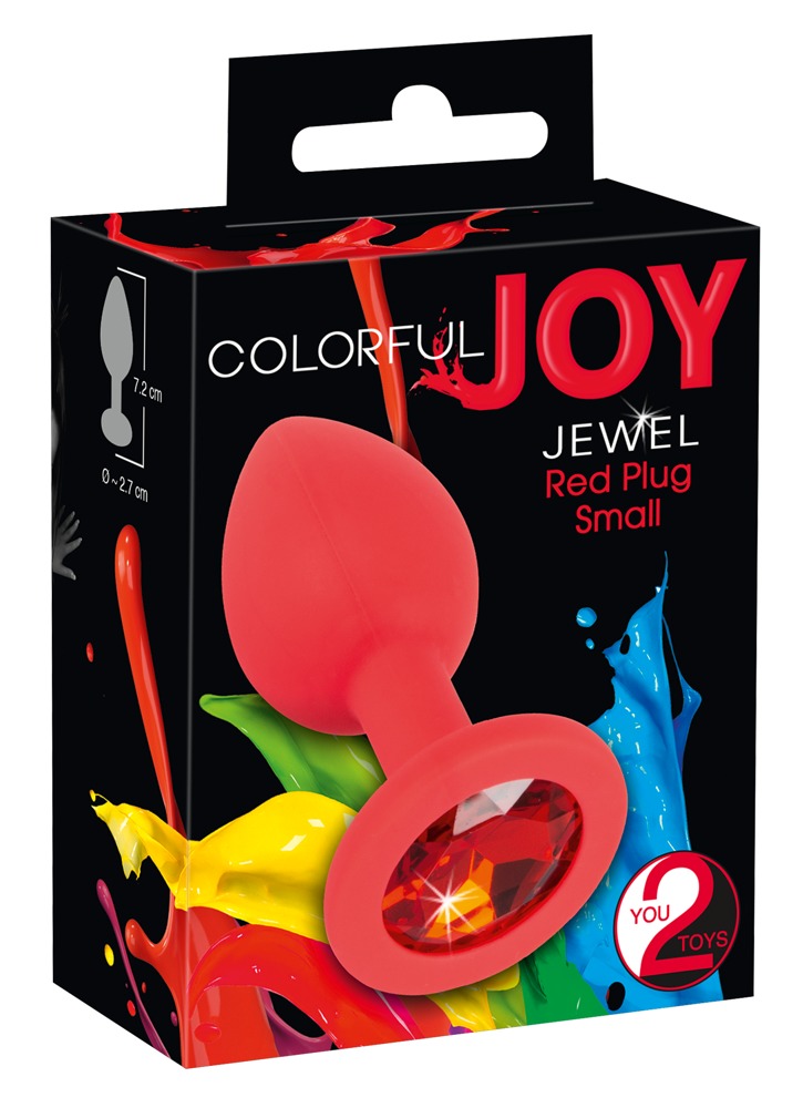 You2Toys Colorful Joy Jewel Red Plug Analinis kaištis