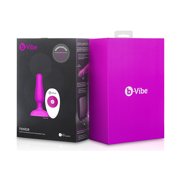 B-Vibe - Novice Remote Control Plug Fuchsia Analinis kai&scaron;tis &ndash; nuotrauka 11