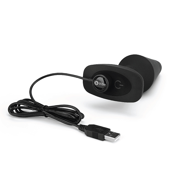 B-Vibe - Rimming Remote Control Plug xl Black Analinis kai&scaron;tis &ndash; nuotrauka 4
