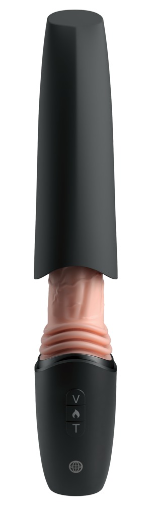 King Cock Plus kcp 5in. Sil.Thrusting Cock Pr Vibratorius &ndash; nuotrauka 5