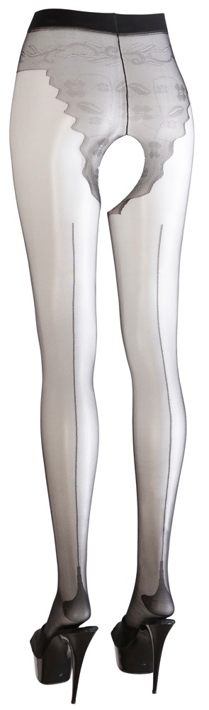 Cottelli legwear Crotchless tights 2 Prisegamos kojinės &ndash; nuotrauka 4