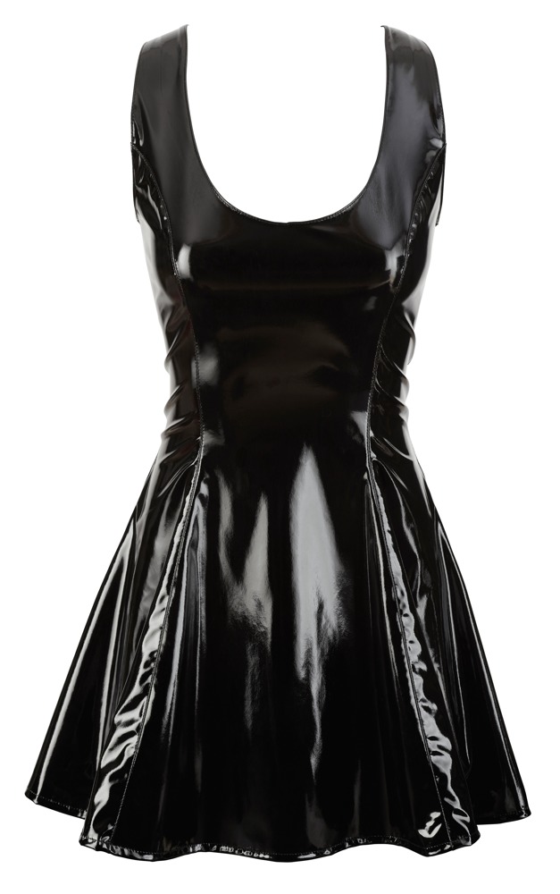 Black Level Vinyl Dress black 2XL Seksuali lateksinė apranga &ndash; nuotrauka 4