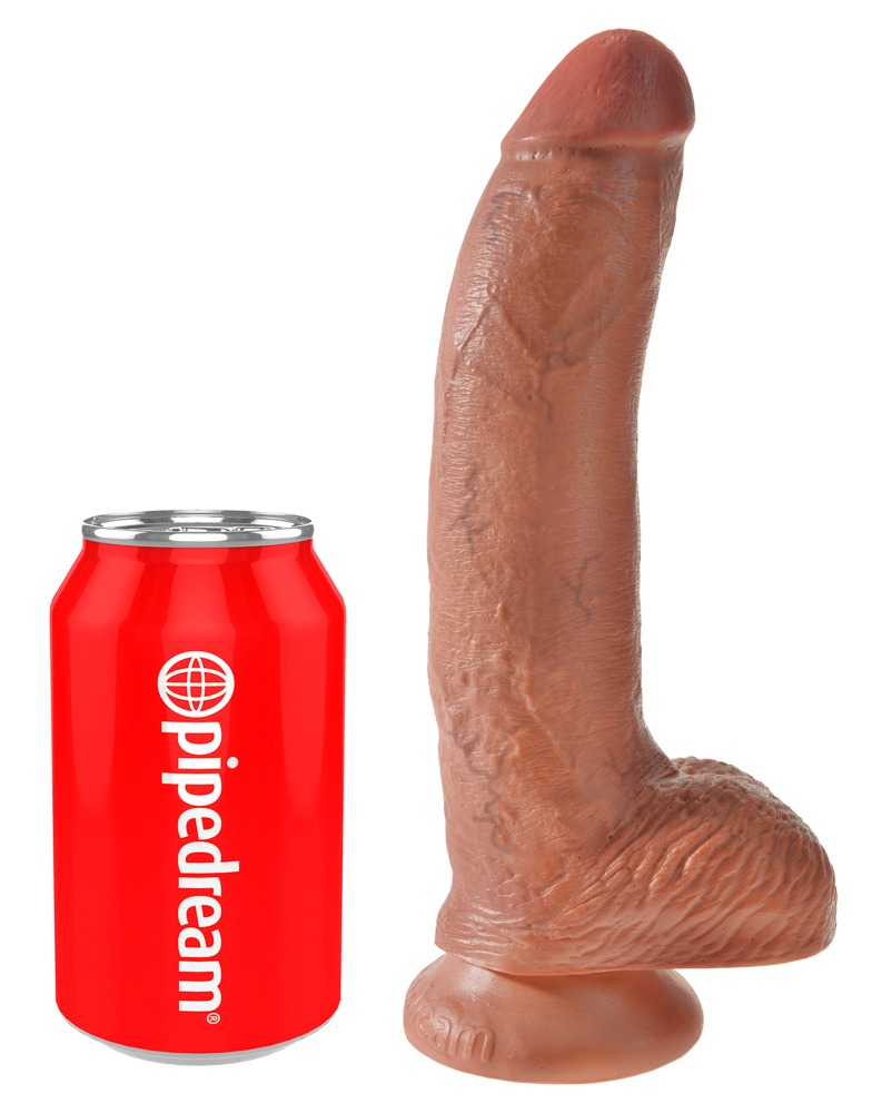 King Cock 9 inch Balls Tan realisti&scaron;kas dildo &ndash; nuotrauka 2