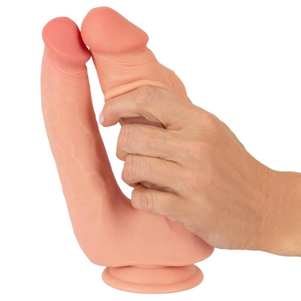 Nature Skin Bendable Double Pe dvigubas dildo &ndash; nuotrauka 10