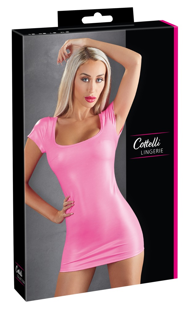 Cottelli party Dress hot pink M Seksuali suknelė