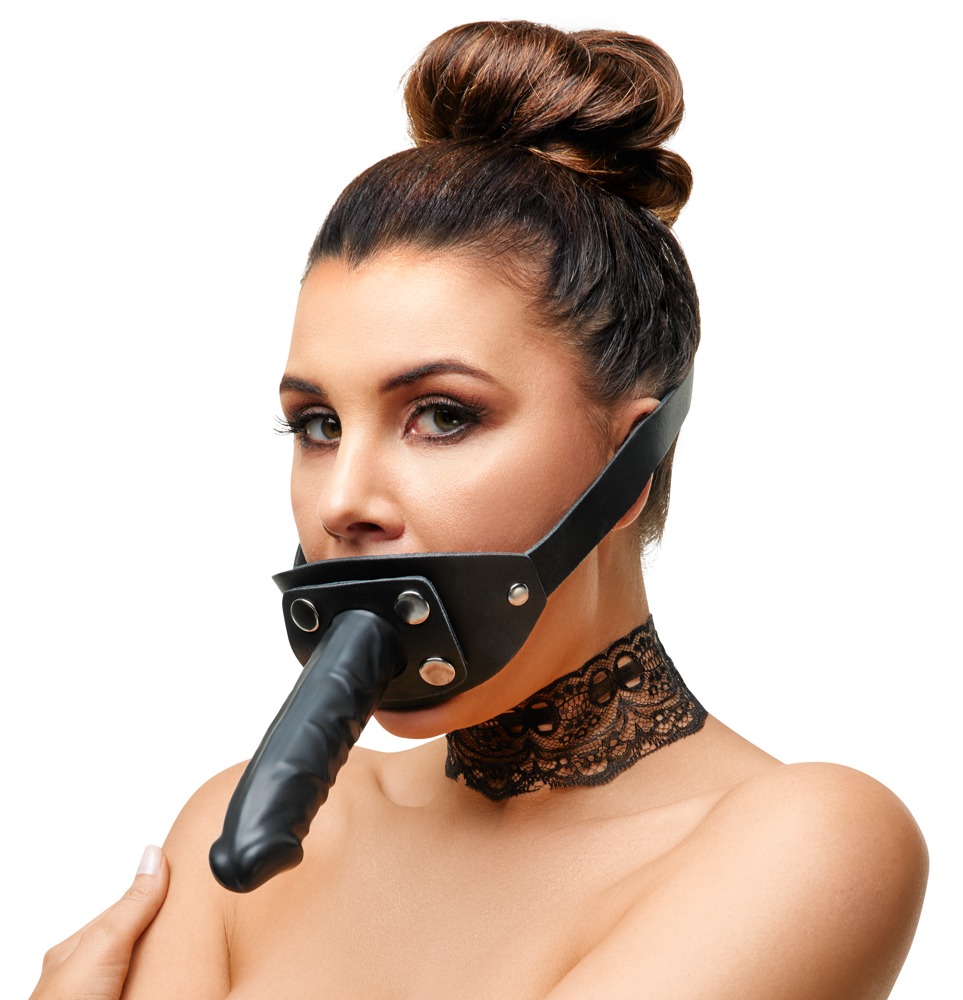 Zado Leather Gag Penis burnos kai&scaron;tis &ndash; nuotrauka 2