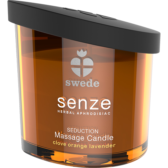 Swede - Senze Seduction Massage Candle Clove Orange Lavender 150 ml masažo žvakė