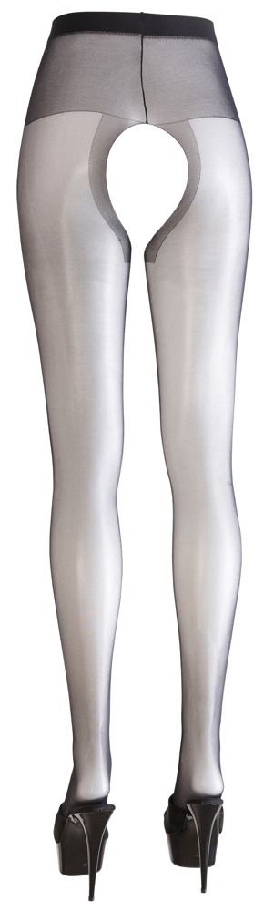 Cottelli legwear Crotchless Tights black 4 Prisegamos kojinės &ndash; nuotrauka 3