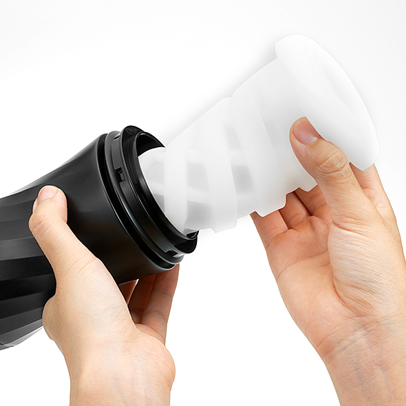 Tenga - Air-Tech Twist Reusable Vacuum Cup Ripple diskreti&scaron;kas masturbatorius &ndash; nuotrauka 7