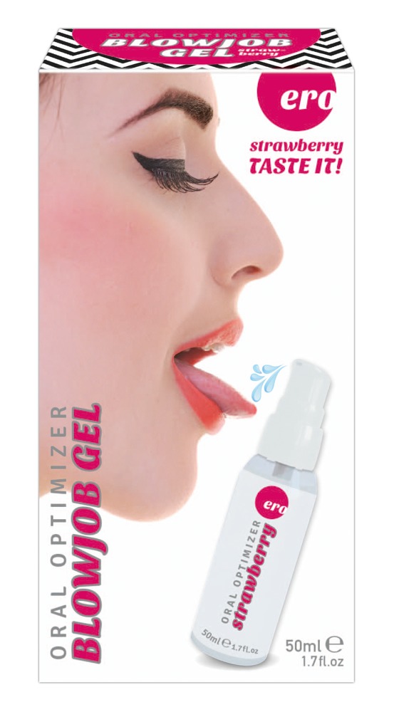 Hot Ero Oral Blowjob Strawbe 30 ml Stimuliuojantis lūpų balzamas