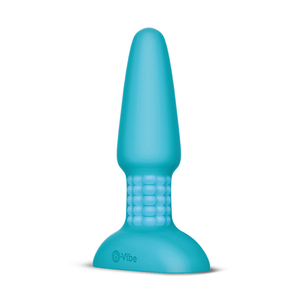 B-Vibe - Rimming Remote Control Plug 2 Teal Analinis kai&scaron;tis &ndash; nuotrauka 2