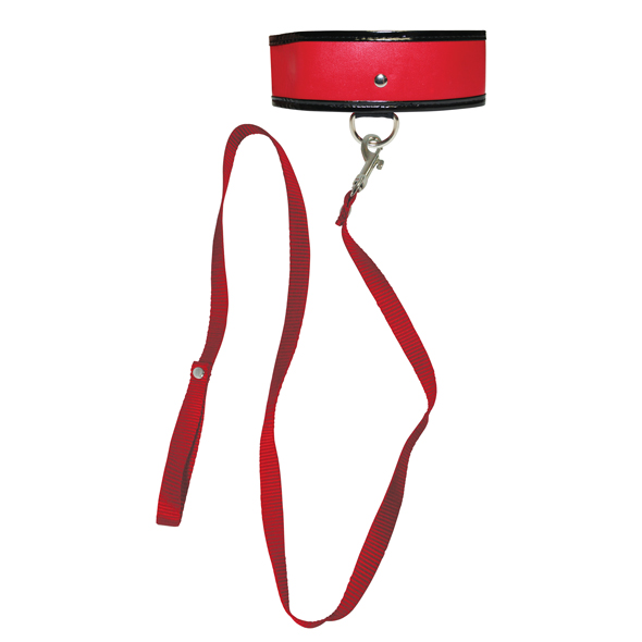 Sportsheets -  Sex & Mischief Red Leash & Collar antkaklis/pavadėlis
