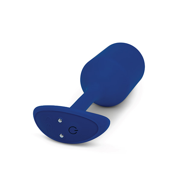 B-Vibe - Vibrating Snug Plug 4 (XL) Navy Analinis kai&scaron;tis &ndash; nuotrauka 4