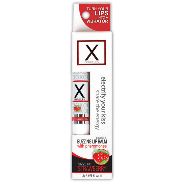 Sensuva - X On The Lips Strawberry Stimuliuojantis lūpų balzamas &ndash; nuotrauka 2