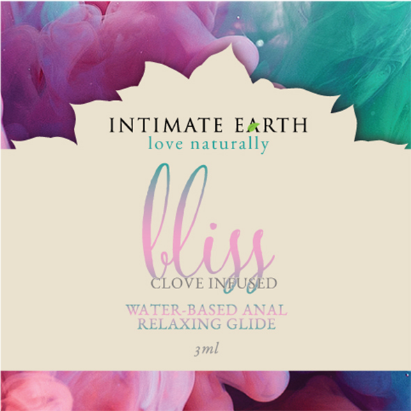 Intimate Earth - Bliss Waterbased Anal Relaxing Glide Foil 3 ml Analinis lubrikantas vandens pagrindu