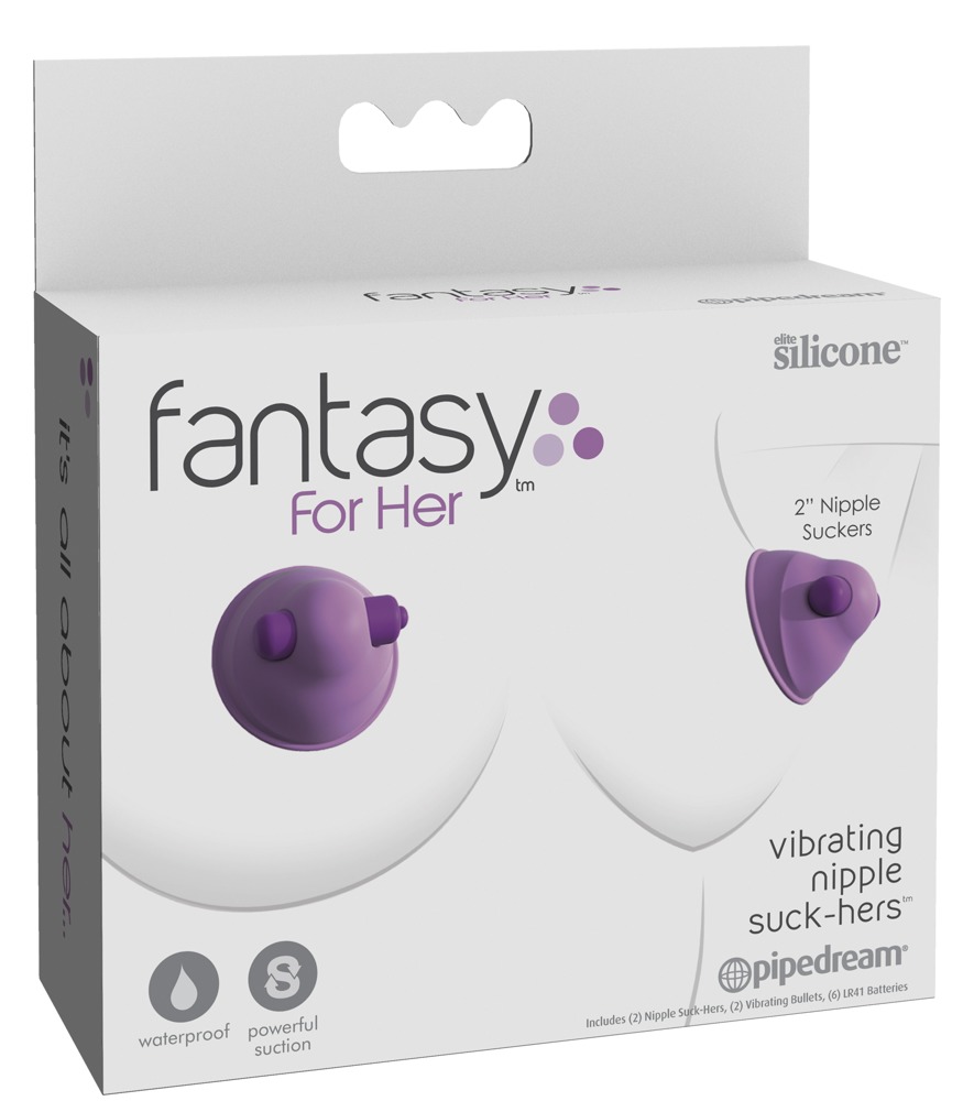 Fantasy For Her ffh Vibrating Nipple Suck-Hers spenelių pompa