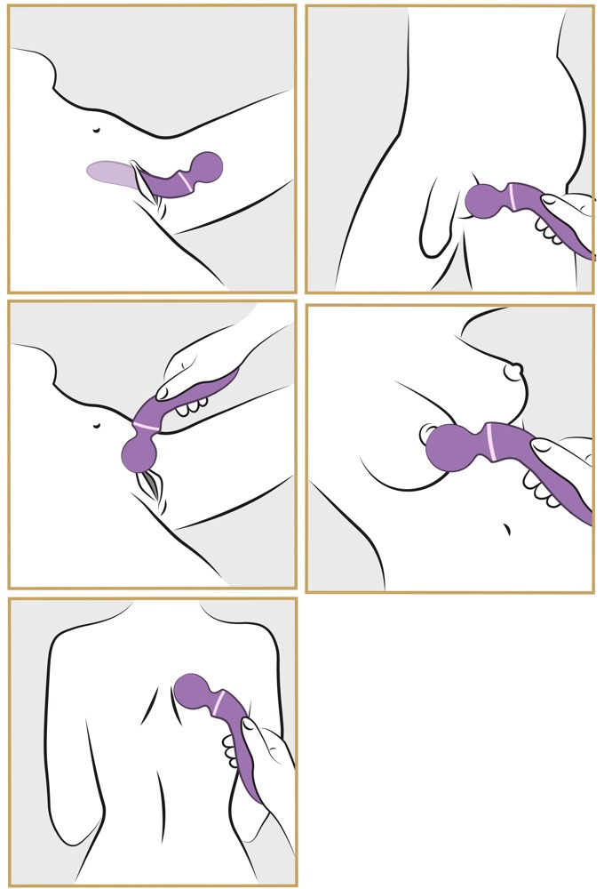 Fantasy For Her ffh Duo Wand Massage-Her vibruojantis masažuoklis &ndash; nuotrauka 9