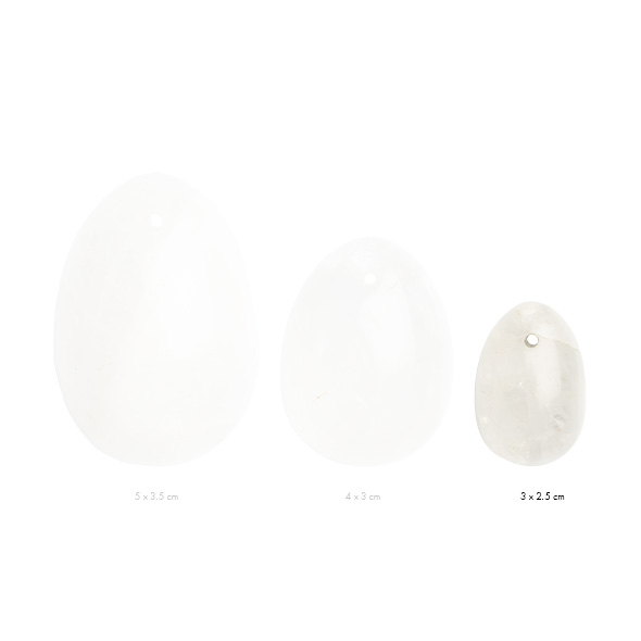 La Gemmes - Yoni Egg Clear Quartz (S) Vaginalinis kamuoliukas - rutuliukai